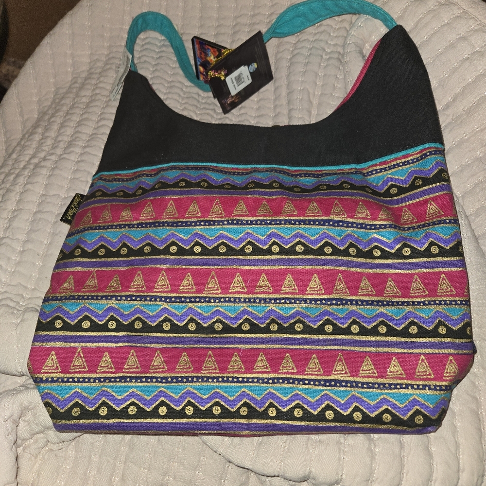 Laurel Burch Fantasticats Medium Scoop Tote Bag 5233 Multi By Sun N' Sand NWT - Picture 12 of 16